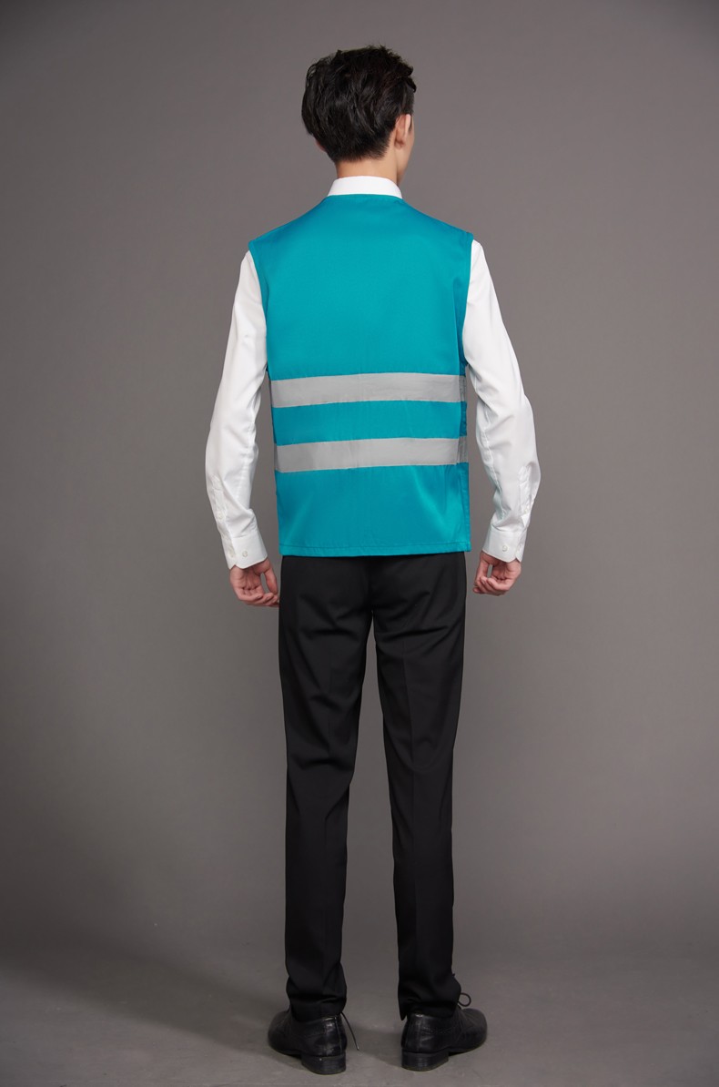 工作服馬甲定制印LOGO建筑工程施工反光條安全背心外賣(mài)送餐員制服(圖18)