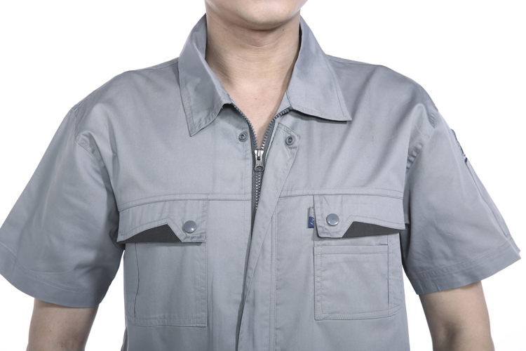 短袖工程服套防靜電工服 勞保工作服 維修4S汽修服 工裝制服(圖9)
