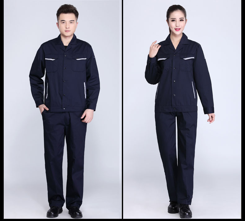 長(cháng)袖工作服套裝男耐磨春秋冬廠(chǎng)服上衣定制汽修機電工裝勞動(dòng)勞保服(圖12)