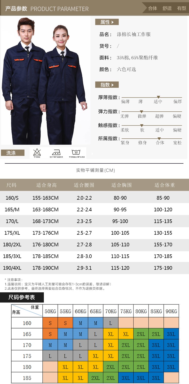 春秋季長(cháng)袖裝修工作服套裝男耐磨車(chē)間汽修工地上班衣服建筑勞保服(圖5)
