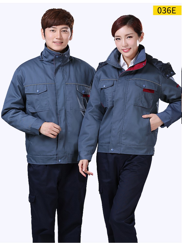 工作服棉衣冬季加厚防寒外套男棉襖冷庫保暖棉服秋工裝勞保服定制(圖10)