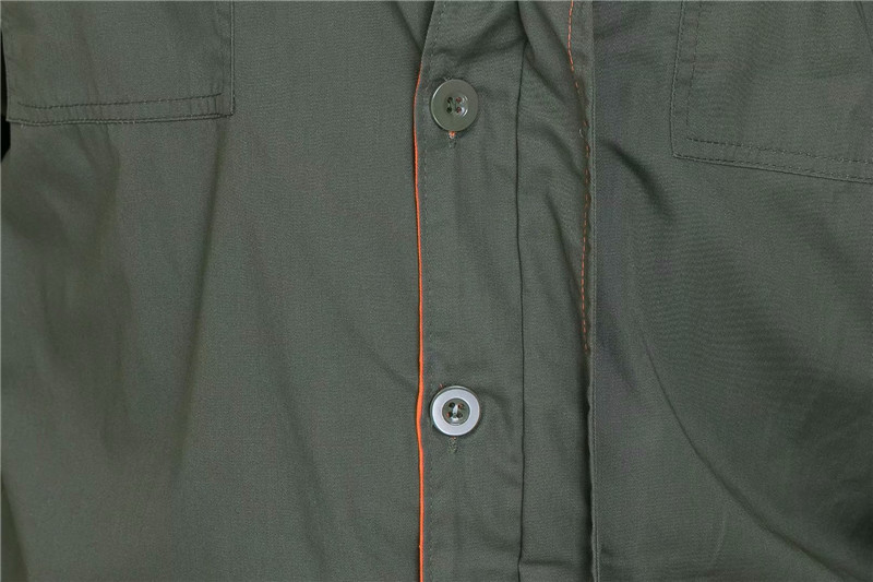 春秋長(cháng)袖工作服套裝男秋冬定制耐磨汽修廠(chǎng)服工裝電焊服勞保服(圖8)