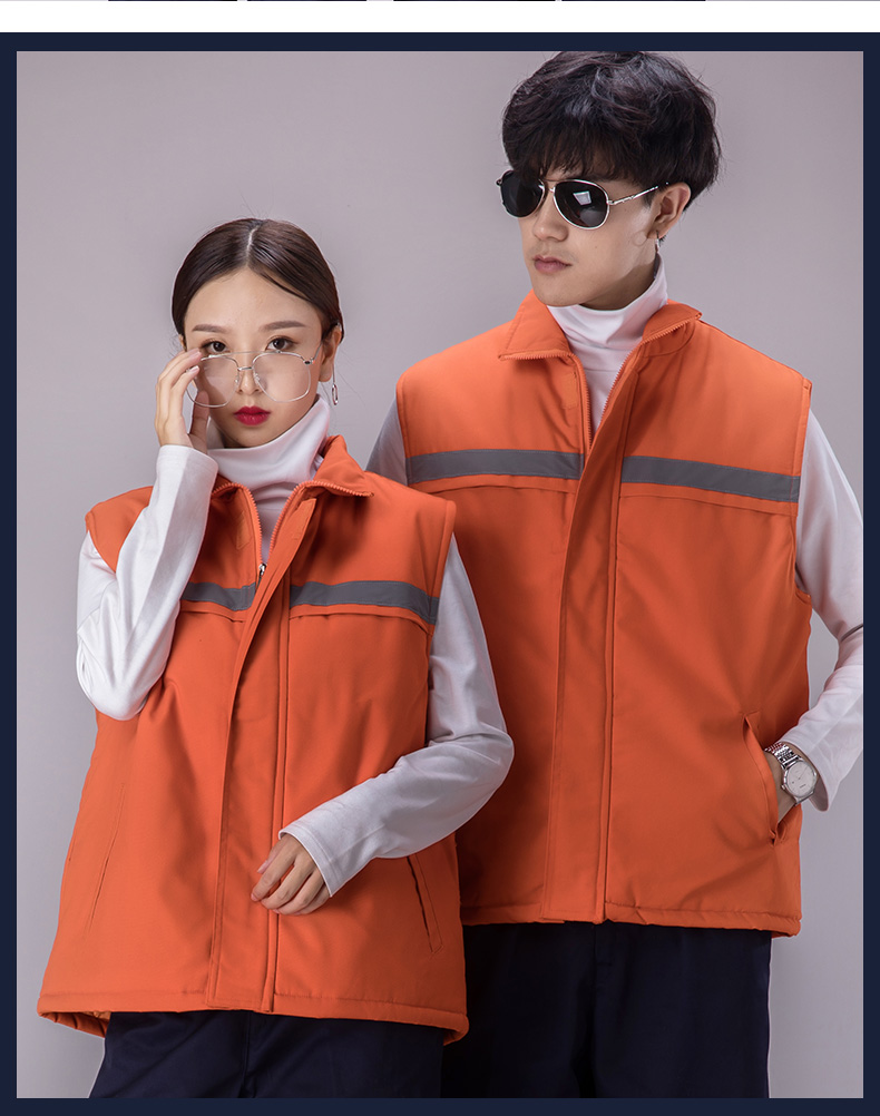 工作服馬甲環(huán)衛馬甲鐵路公路馬甲反光條馬甲_背心工裝馬定制(圖10)