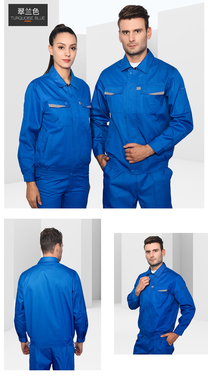 長(cháng)袖工作服套裝男汽修機修服男士勞保服耐磨工人車(chē)間秋冬上衣定制(圖18)