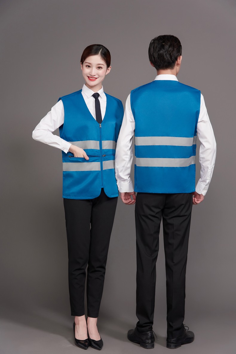 工作服馬甲定制印LOGO建筑工程施工反光條安全背心外賣(mài)送餐員制服(圖29)