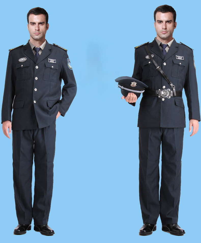 保安制服春秋裝套裝新式保安服酒店學(xué)校工作服保安西服春季保安服(圖4)