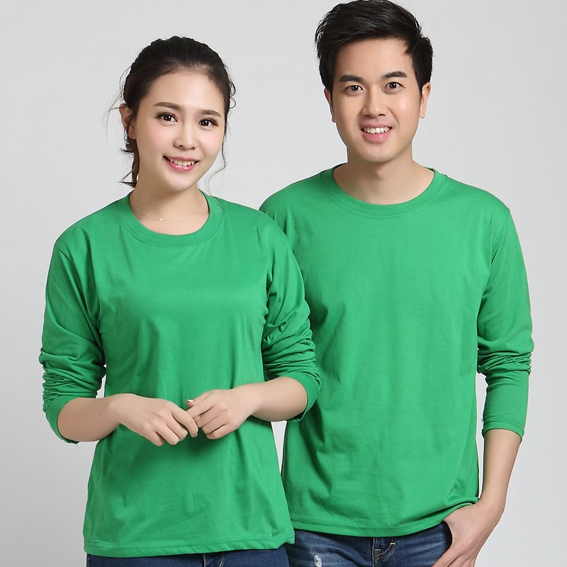 長(cháng)袖廣告衫定制工作服T恤同學(xué)會(huì )圓領(lǐng)純棉polo衫印字logo文化衫(圖27)