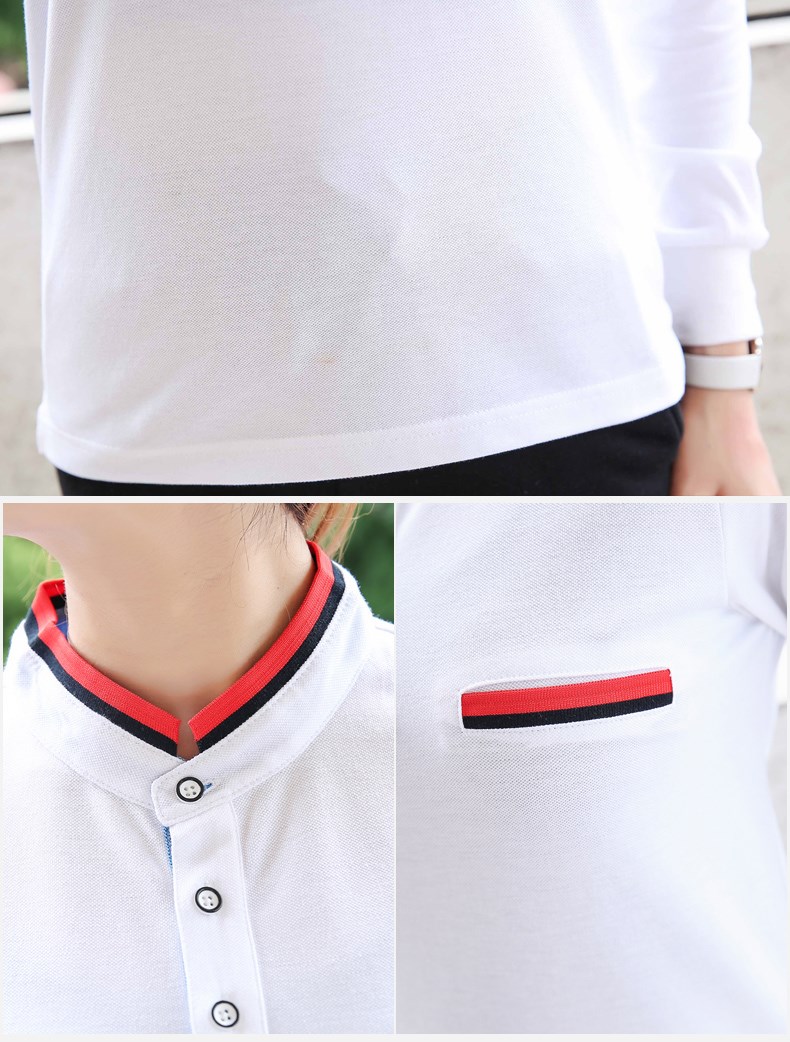 工作服定制印logo運動(dòng)長(cháng)袖有領(lǐng)t恤polo班服diy文化廣告衫同學(xué)聚會(huì )(圖4)
