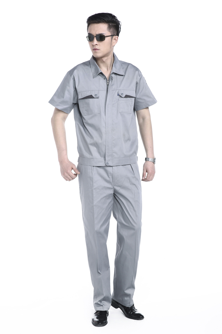 短袖工程服套防靜電工服 勞保工作服 維修4S汽修服 工裝制服(圖3)