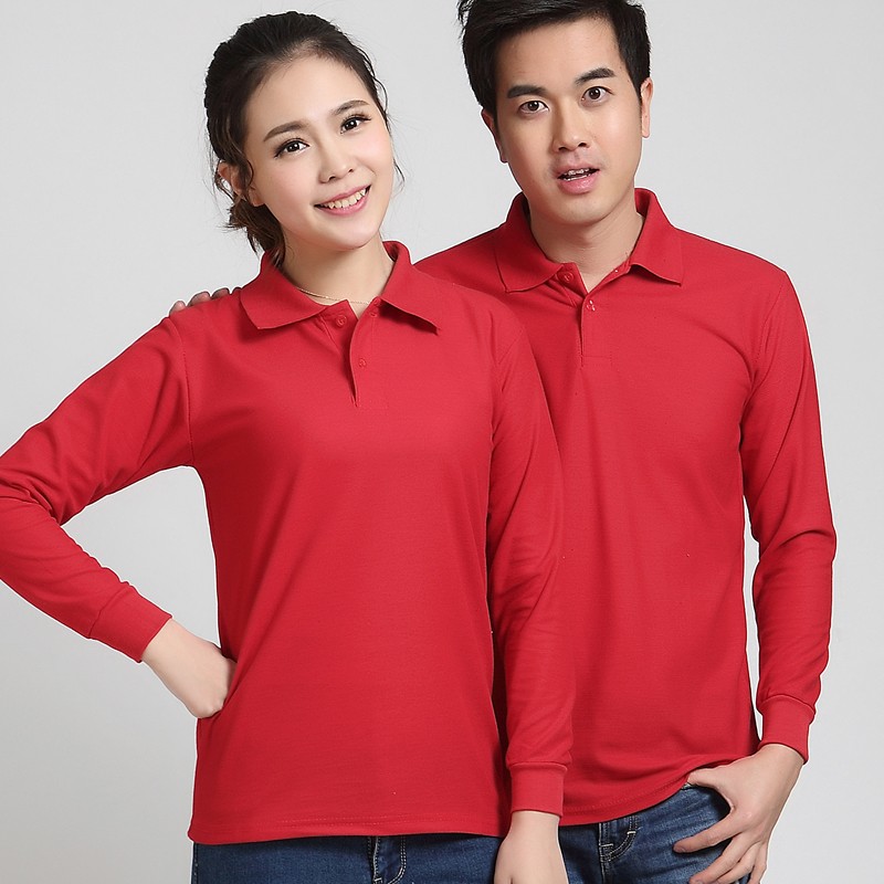 長(cháng)袖廣告衫定制工作服T恤同學(xué)會(huì )圓領(lǐng)純棉polo衫印字logo文化衫(圖20)