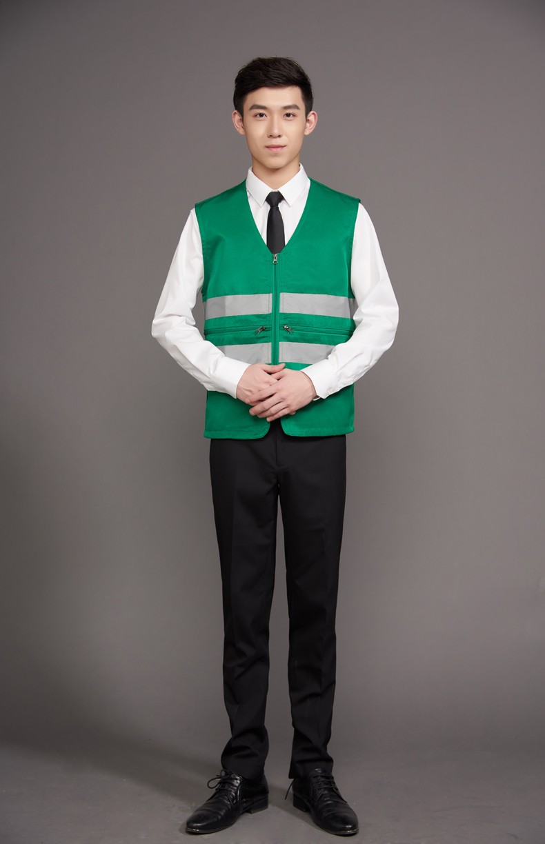 工作服馬甲定制印LOGO建筑工程施工反光條安全背心外賣(mài)送餐員制服(圖25)