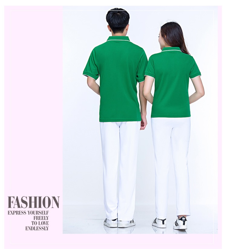 夏季情侶運動(dòng)短袖t恤男女速干透氣POLO衫團體定制logo工作服上衣(圖13)