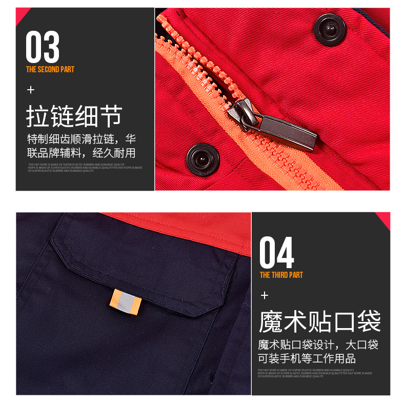 工作服棉衣男女冬季加厚棉服套裝車(chē)間保暖防寒勞保棉襖冬裝定制(圖30)