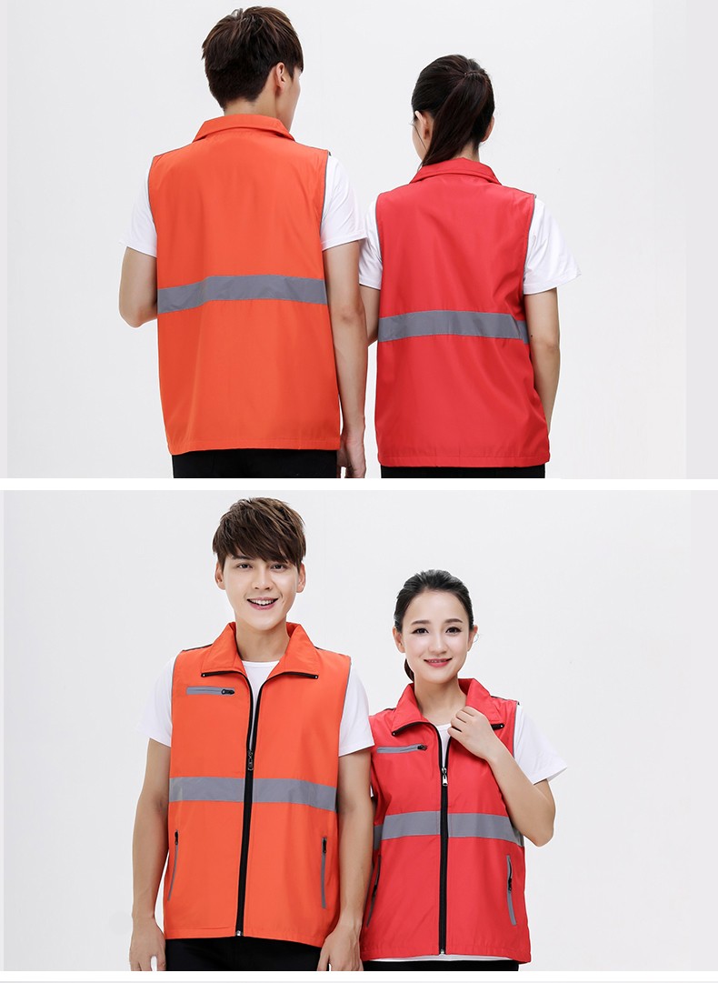 志愿者馬甲定制印LOGO_反光防護馬甲廣告義工作服裝印字馬甲定做(圖8)