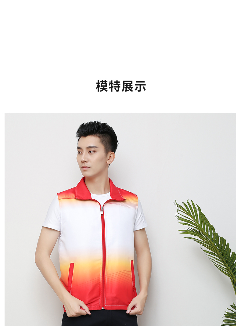 黨員志愿者馬甲定制印logo漸變色公益活動(dòng)宣傳廣告文化衫義工背心(圖15)