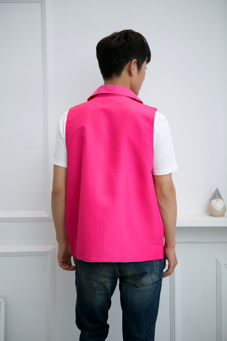 超市商場(chǎng)男女銷(xiāo)售員印字工作服馬甲志愿者婚慶公司馬甲定制logo(圖36)