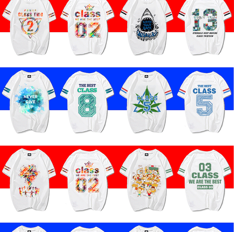 夏季班服定制diy純棉大碼T恤文化polo衫畢業(yè)周年慶同學(xué)聚會(huì )服裝(圖22)