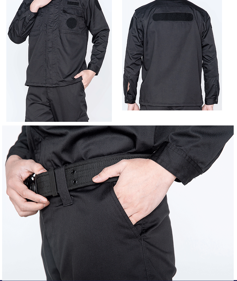 保安工作服套裝男春秋長(cháng)袖保安制服冬裝夏季短袖作訓服夏裝特訓服(圖15)