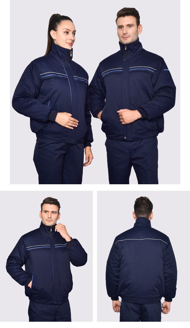 冬季工作服棉衣男女外套加厚防寒勞保服棉襖修理工廠(chǎng)車(chē)間棉服冬裝(圖15)