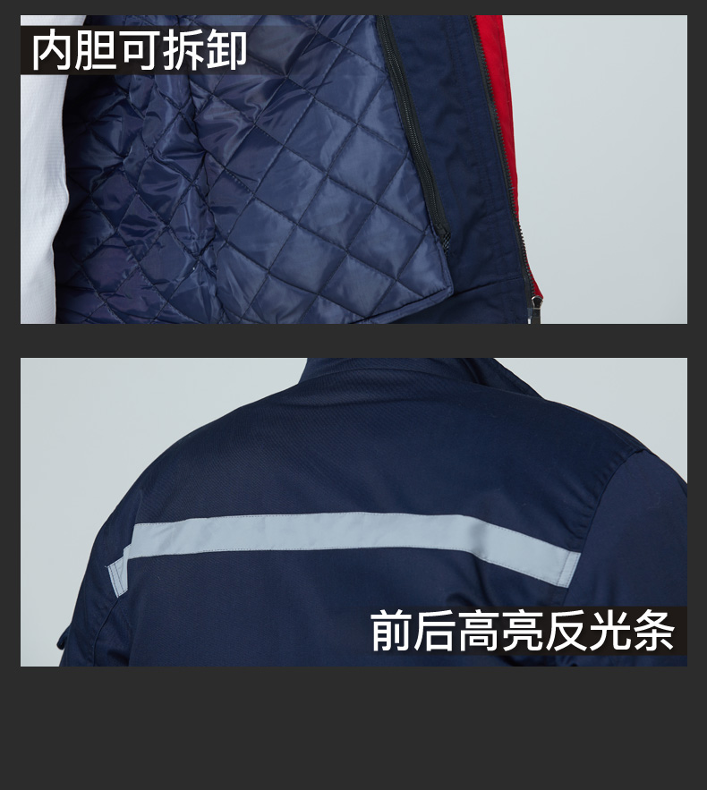 冬季工作服棉衣男加厚活里活面棉服防寒工裝上衣耐磨棉襖汽修服(圖19)