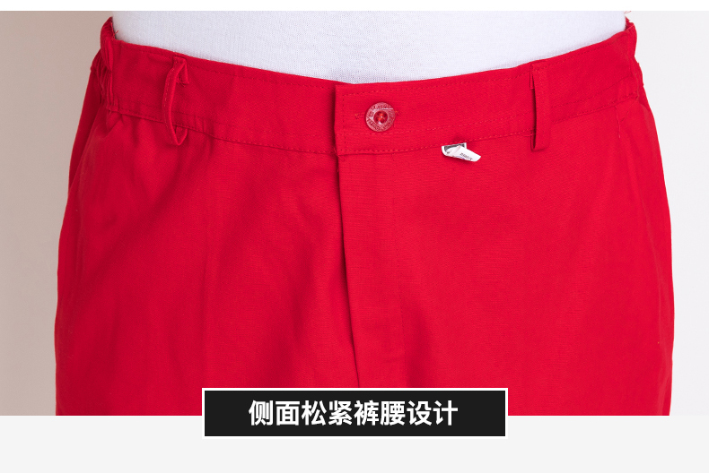 純棉春秋工作服套裝男大紅中國石油電焊防靜電加油站勞保服服定制(圖16)