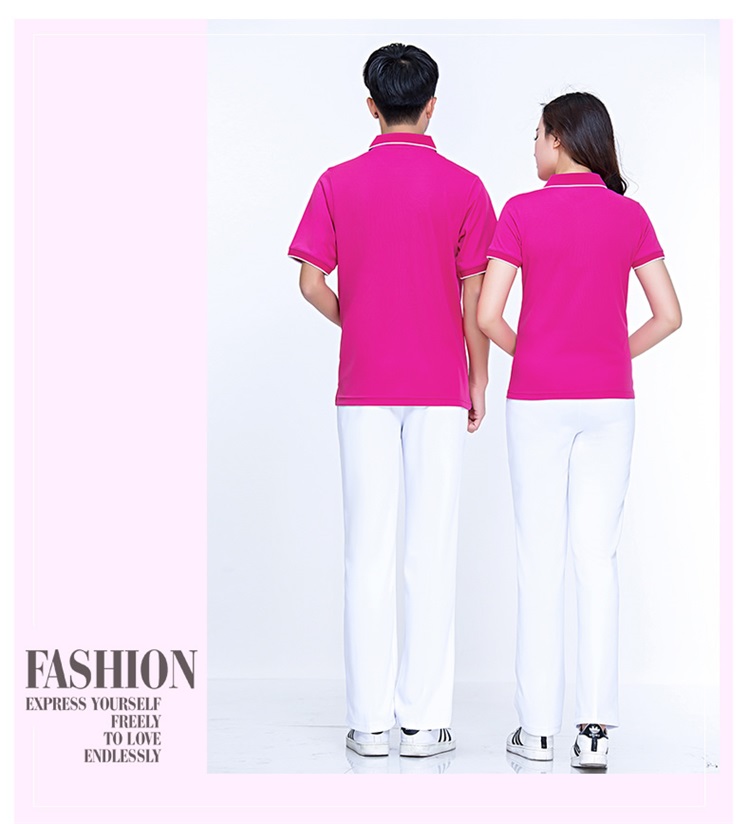 夏季情侶運動(dòng)短袖t恤男女速干透氣POLO衫團體定制logo工作服上衣(圖18)