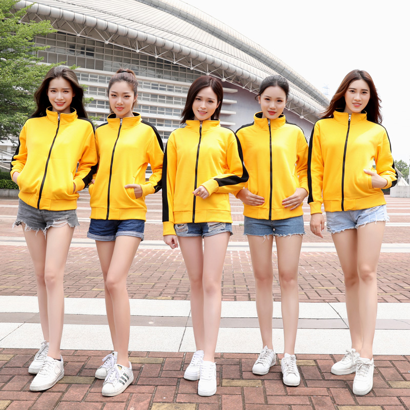 純棉班服男同學(xué)聚會(huì )衛衣定制logo奶茶火鍋店服務(wù)員工作服加絨印字(圖1)