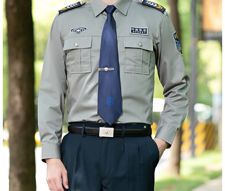 2011新式保安服短袖襯衣夏季制服物業(yè)夏裝長(cháng)袖工作服春秋套裝男女(圖23)