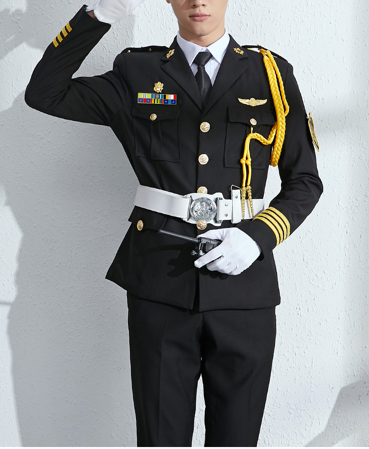 新式保安工作服套裝男春秋保安制服冬裝安保物業(yè)形象崗禮賓服工裝(圖22)