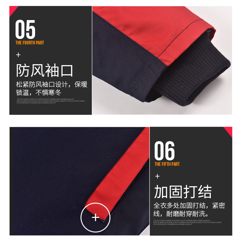 工作服棉衣男女冬季加厚棉服套裝車(chē)間保暖防寒勞保棉襖冬裝定制(圖31)