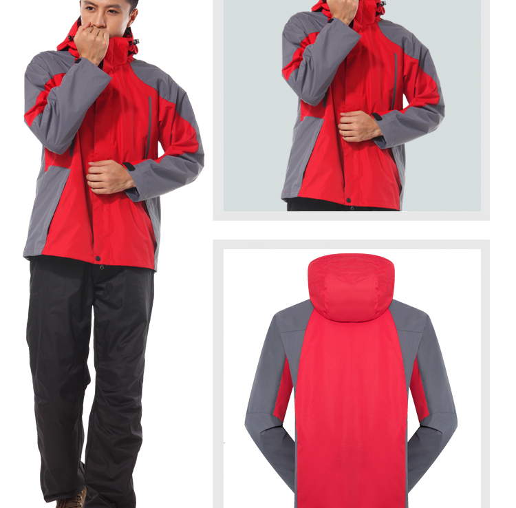 沖鋒衣定制團體企業(yè)工作服男登山服旅游女防風(fēng)防水保暖印logo刺繡(圖13)