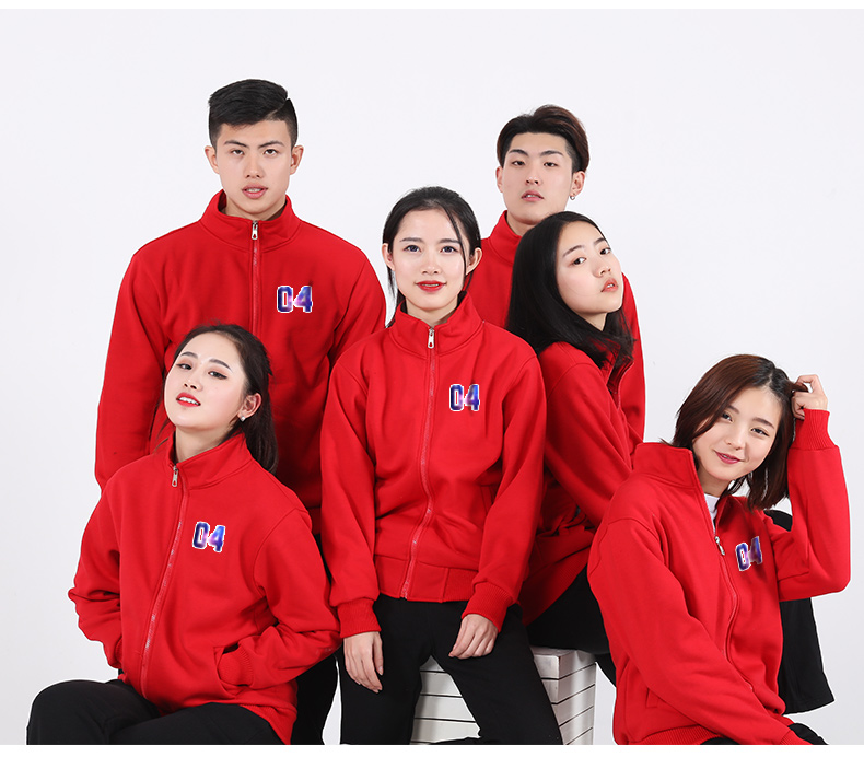 立領(lǐng)衛衣定制diy印logo班服外套定做工作服長(cháng)袖來(lái)圖訂制秋冬加絨(圖10)