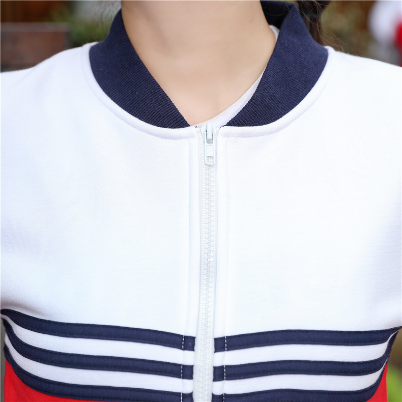加厚學(xué)生班服加絨衛衣定制棒球服加絨工作服印字LOGO同學(xué)聚會(huì )秋冬(圖7)
