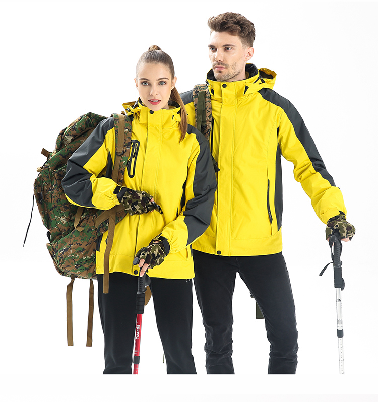沖鋒衣定制印logo戶(hù)外運動(dòng)登山服三合一兩件套男女裝秋冬工裝外套(圖25)