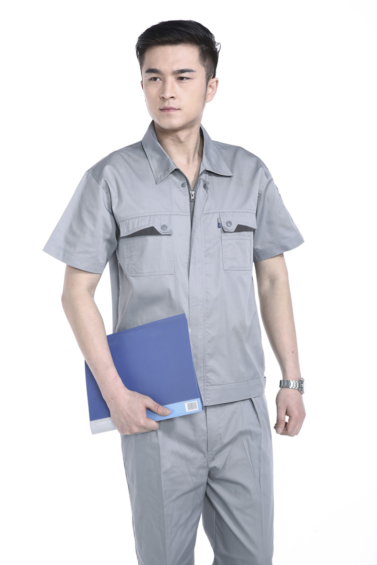 短袖工程服套防靜電工服 勞保工作服 維修4S汽修服 工裝制服(圖6)