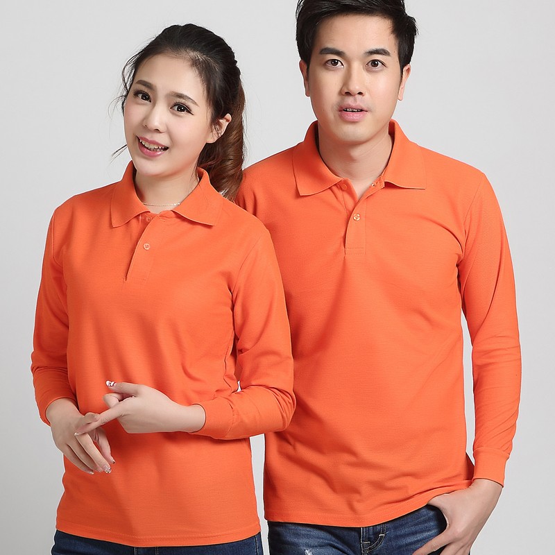 長(cháng)袖廣告衫定制工作服T恤同學(xué)會(huì )圓領(lǐng)純棉polo衫印字logo文化衫(圖17)