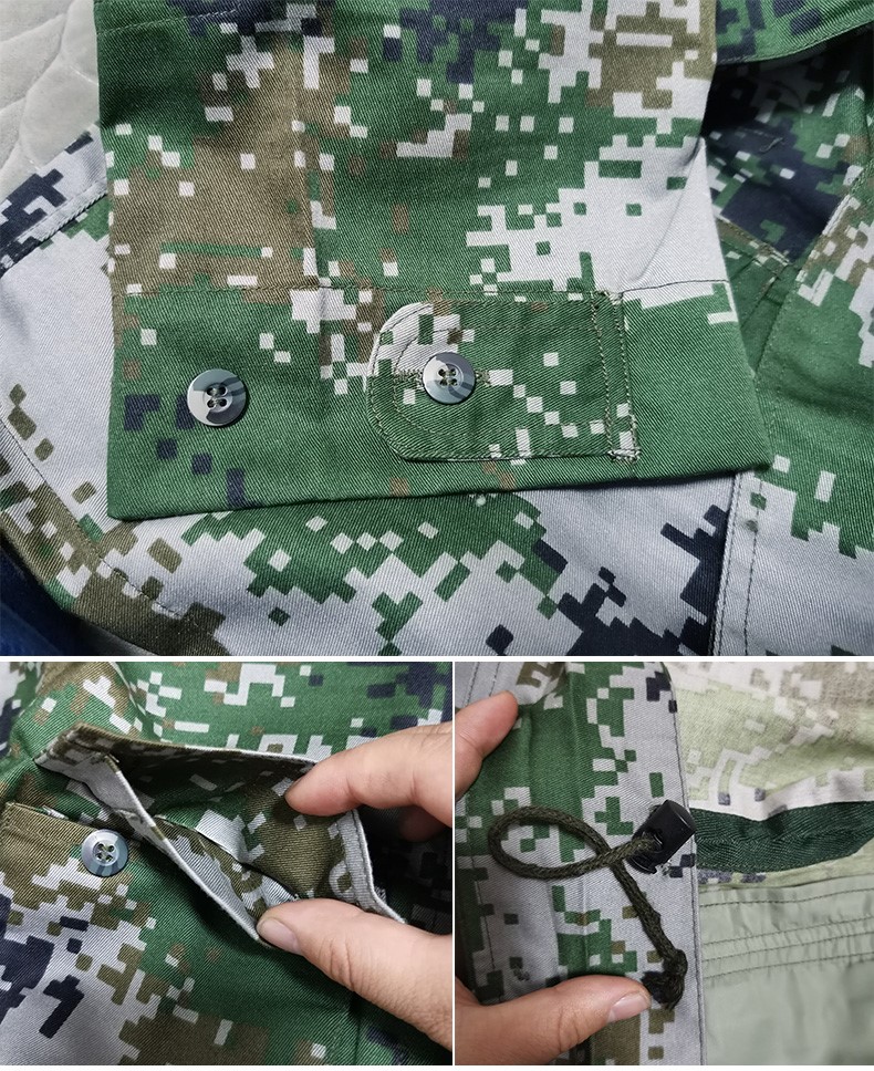 荒漠迷彩服套裝男正品軍工防靜電特種兵火箭軍軍裝叢林作訓服冬季(圖25)
